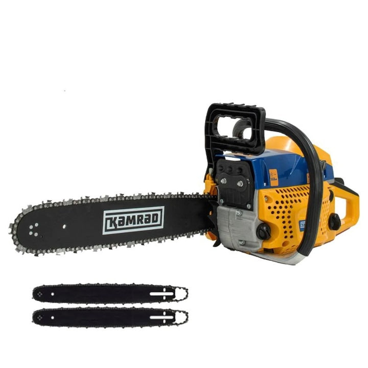 Drujba pe benzina Kamrad KR-52,5.8CP, 52cc, 2 lame, 2 lanturi